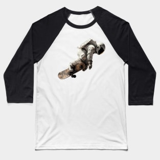 astronaut skateboading Baseball T-Shirt